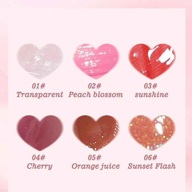 6PCS Moisturising Hydrating Plumping Lip Gloss
