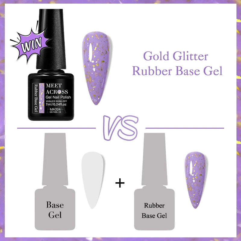 MEET ACROSS 7ml Glitter Gel Nail Polish