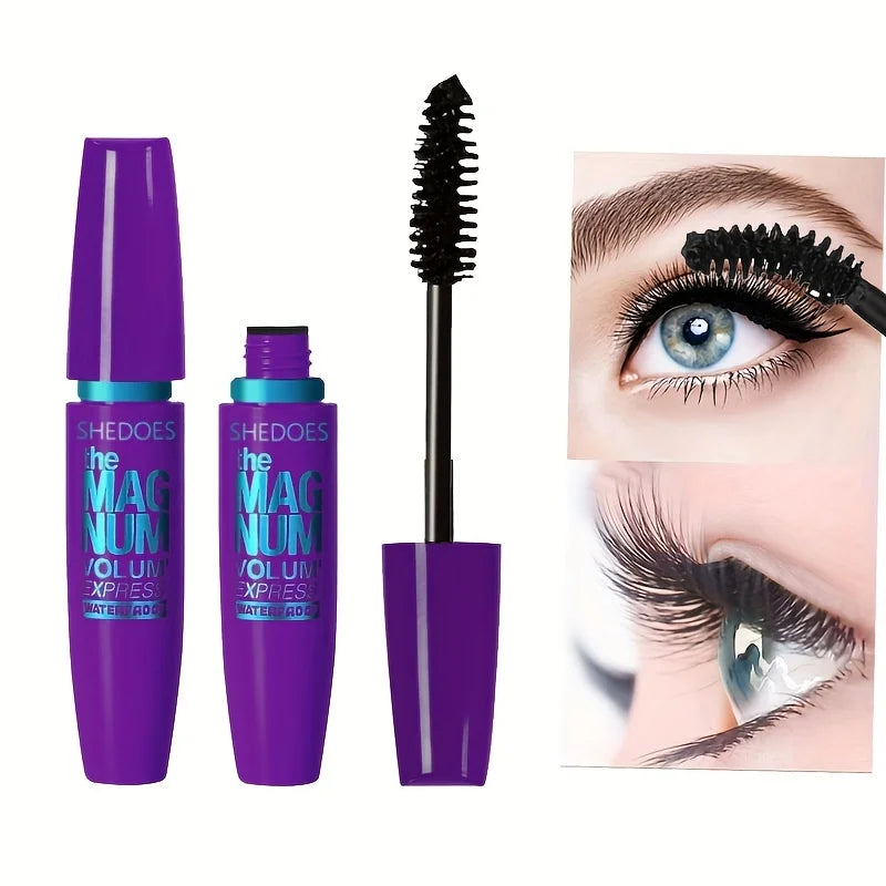 4D Black Mascara Thickening, Lengthening, Curling, Waterproof Liquid Fiber