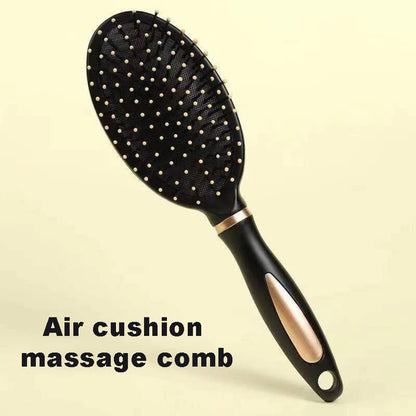Premium Black and Gold Hair Brushes