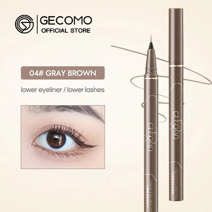 GECOMO Liquid Eyeliner Ultra Slim Waterproof Quick Drying and Long Lasting