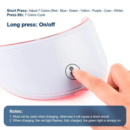 Wireless LED Face Mask/Neck mask