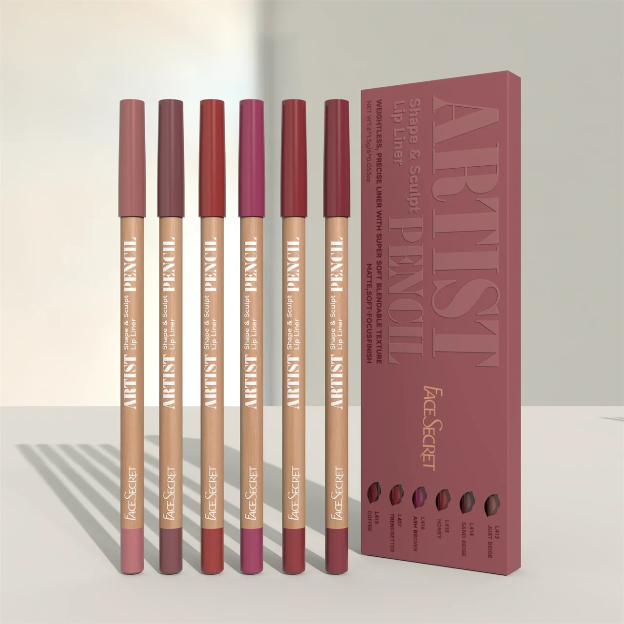 Face Secret Lip Liner Pencil Set
