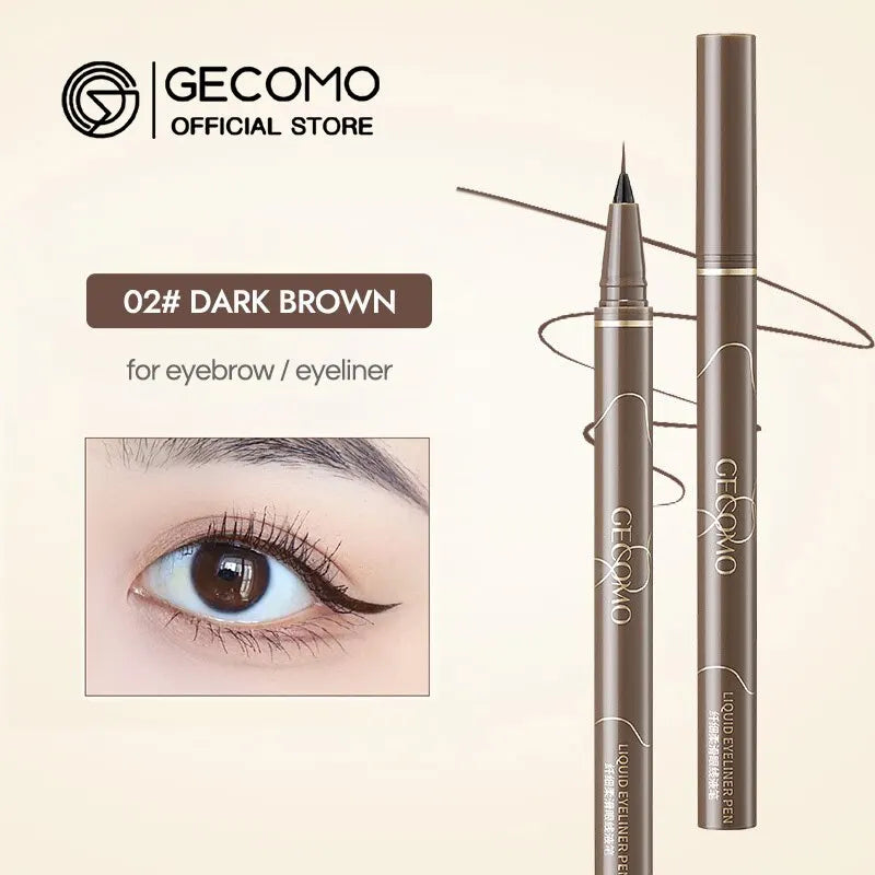 GECOMO Liquid Eyeliner Ultra Slim Waterproof Quick Drying and Long Lasting