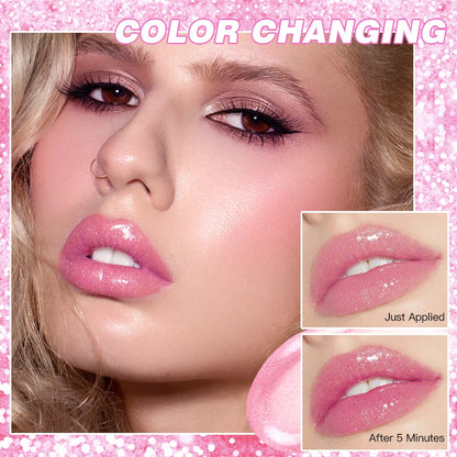 QIBEST Glitter Colour Changing Jelly Lipstick