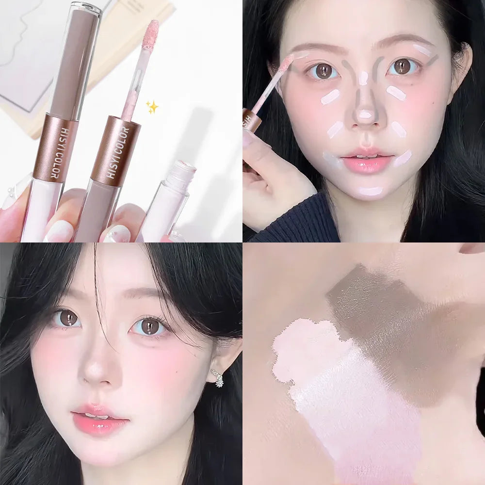 Dual-End Liquid Highlighter and Contour Pen