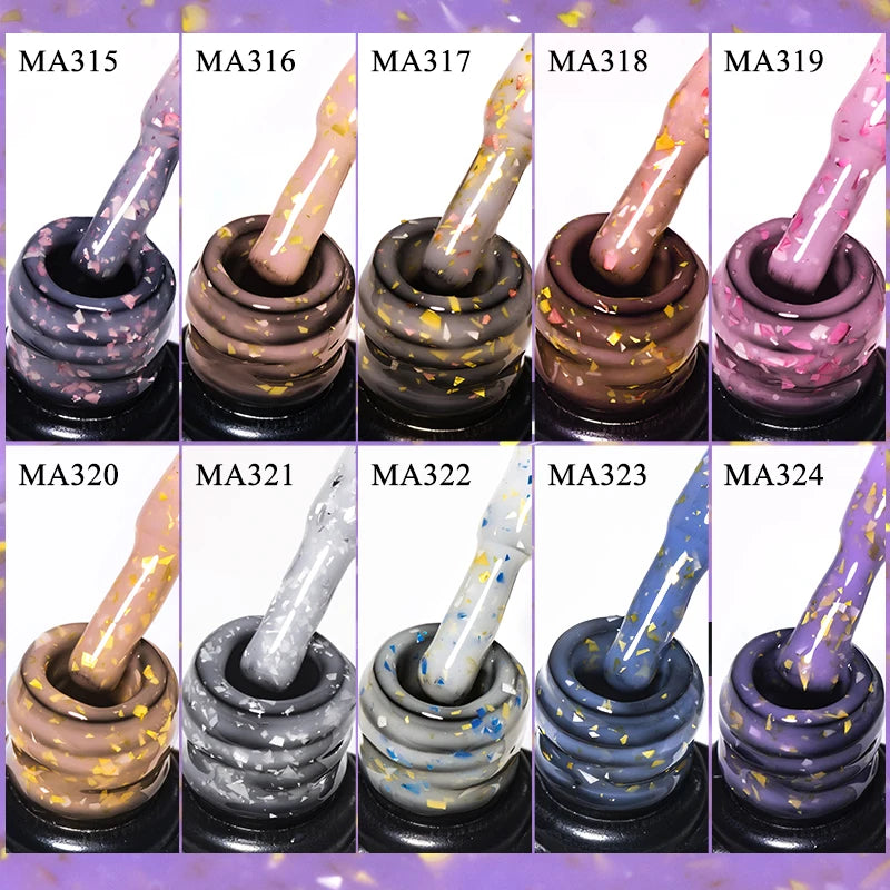 MEET ACROSS 7ml Glitter Gel Nail Polish