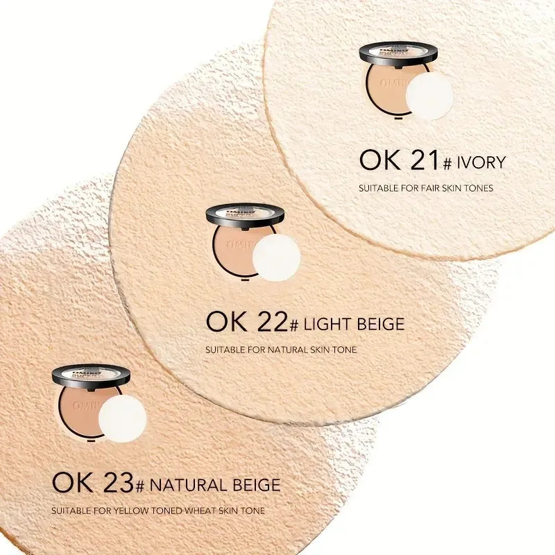 Waterproof Long-lasting Full Coverage Pressed Powder Foundation