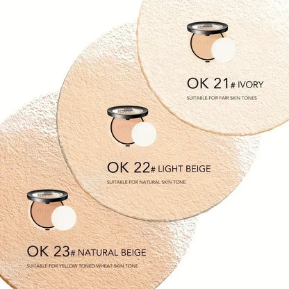Waterproof Long-lasting Full Coverage Pressed Powder Foundation