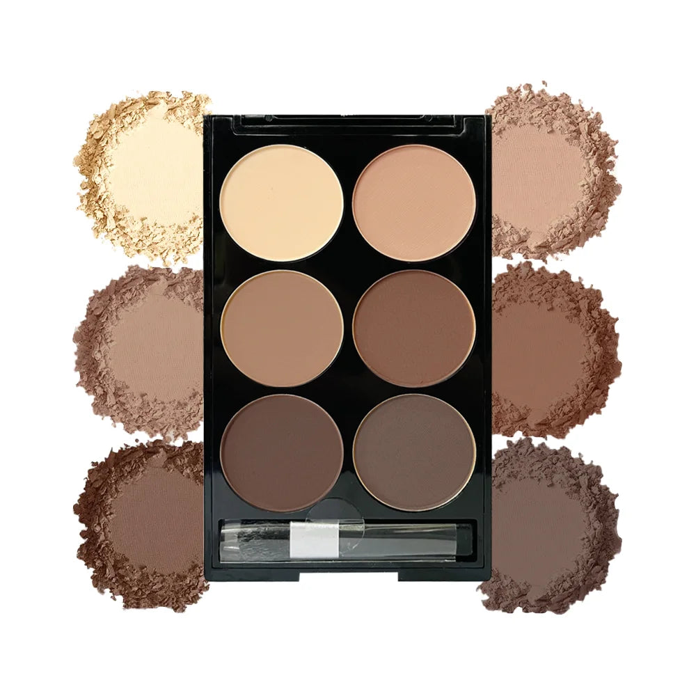 6 Colours Contouring Powder Palette