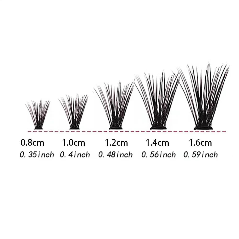 MJ Individual Lashes C Type Curl 8-16mm 200pcs Cluster Lashes Natural Look