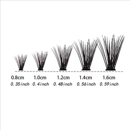 MJ Individual Lashes C Type Curl 8-16mm 200pcs Cluster Lashes Natural Look