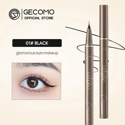 GECOMO Liquid Eyeliner Ultra Slim Waterproof Quick Drying and Long Lasting