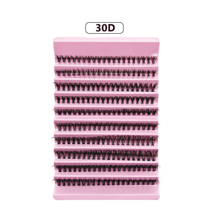 Individual Lashes 30-50D 8-16mm 200pcs Cluster Lashes Natural Look