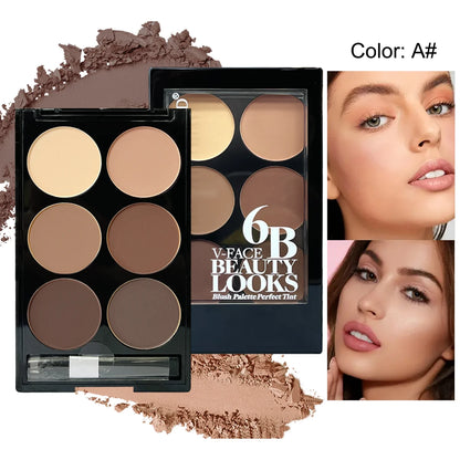 6 Colours Contouring Powder Palette
