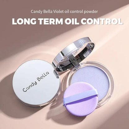 Lavender Pressed Powder With Sponge Applicator