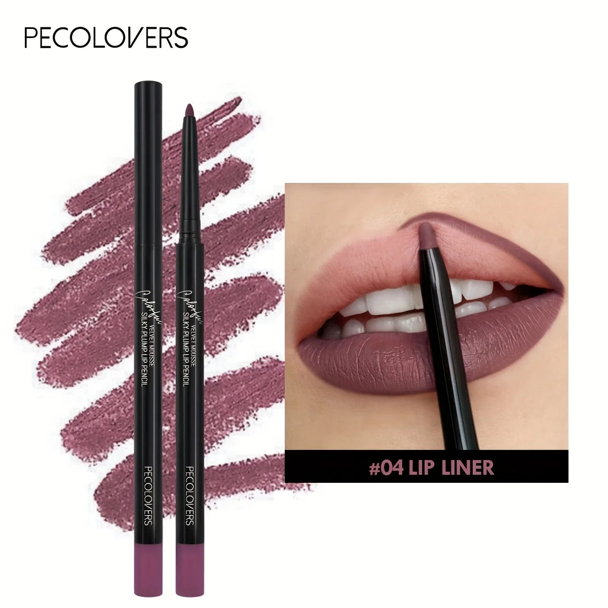Matte Nude Brown Lip Liner Pencil Waterproof