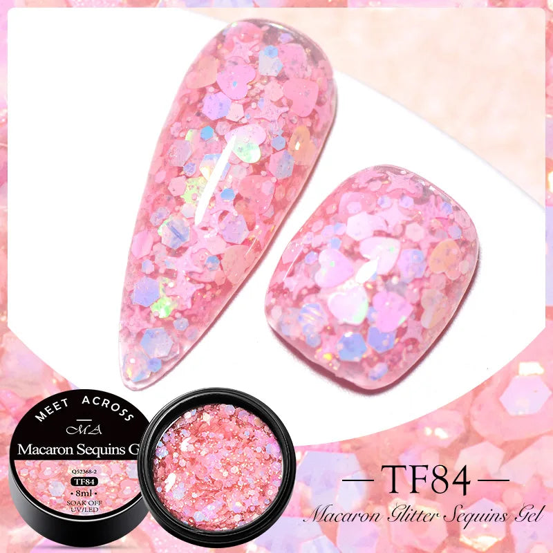 MEET ACROSS 5ml Dried Flower Gel Nail Polish
