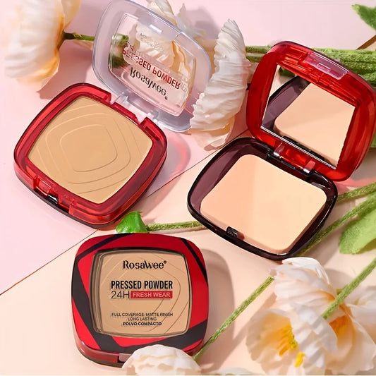 24Hr Wear Matte Full Coverage Pressed Powder Foundation With Puff Applicator