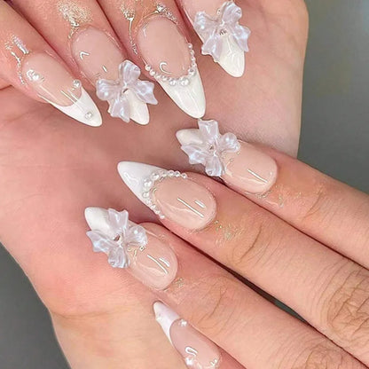 24pcs Bow Themed Press on Nails