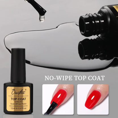 Soak Off Nail Top Coat 12ml + Base Coat 12ml (Duo set)