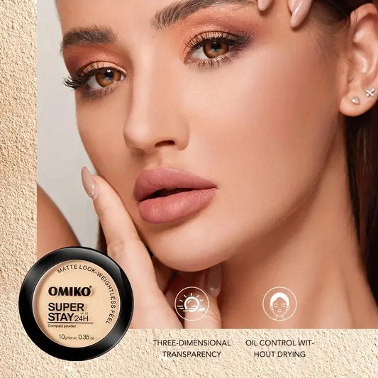 Waterproof Long-lasting Full Coverage Pressed Powder Foundation