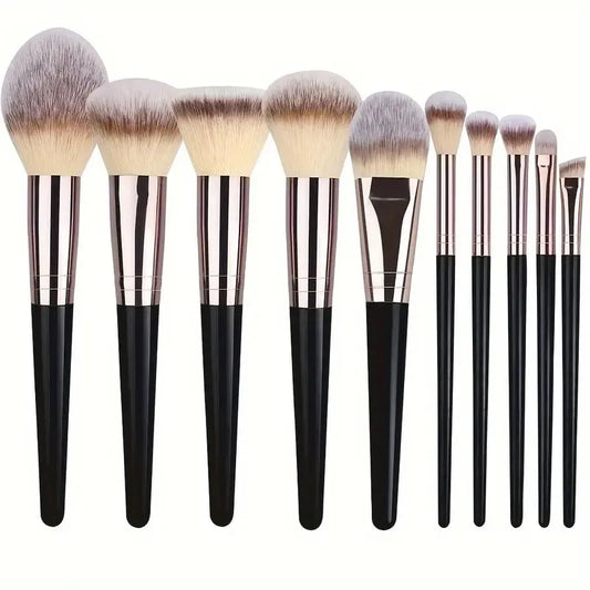 Professional 10 Pcs Makeup Brush Set