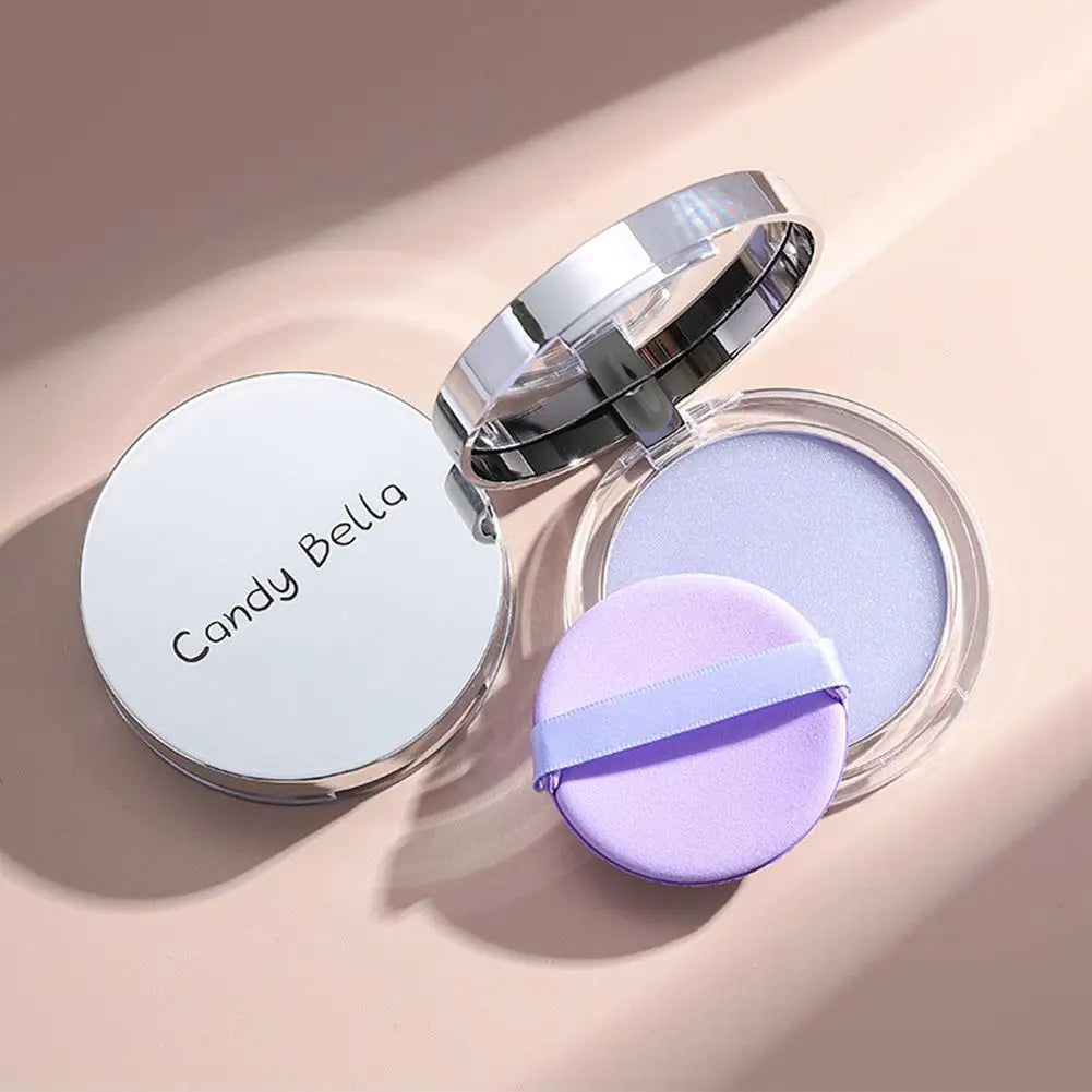 Lavender Pressed Powder With Sponge Applicator