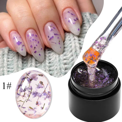 MEET ACROSS 5ml Dried Flower Gel Nail Polish