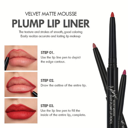 Matte Nude Brown Lip Liner Pencil Waterproof