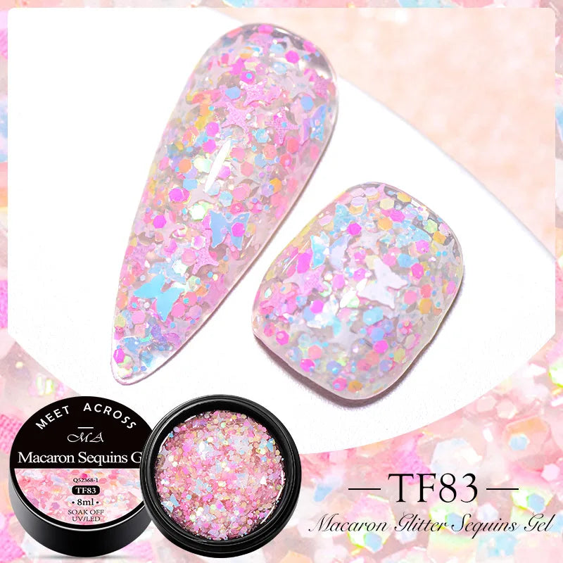 MEET ACROSS 5ml Dried Flower Gel Nail Polish