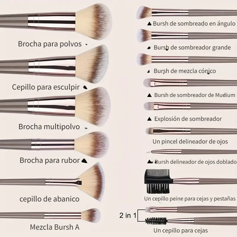 20 Piece Makeup Brush Set