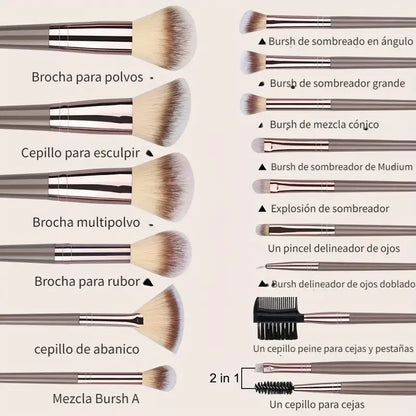 20 Piece Makeup Brush Set