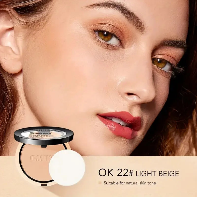 Waterproof Long-lasting Full Coverage Pressed Powder Foundation