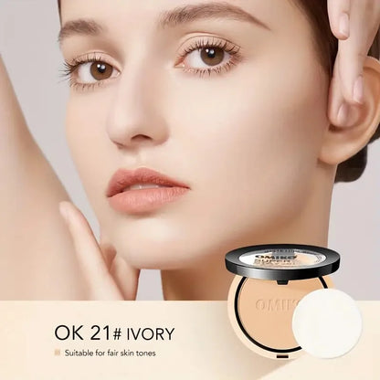 Waterproof Long-lasting Full Coverage Pressed Powder Foundation