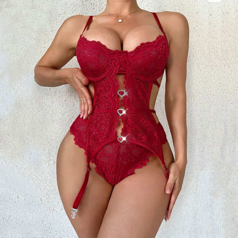 3 Pcs Lingerie Heart Set