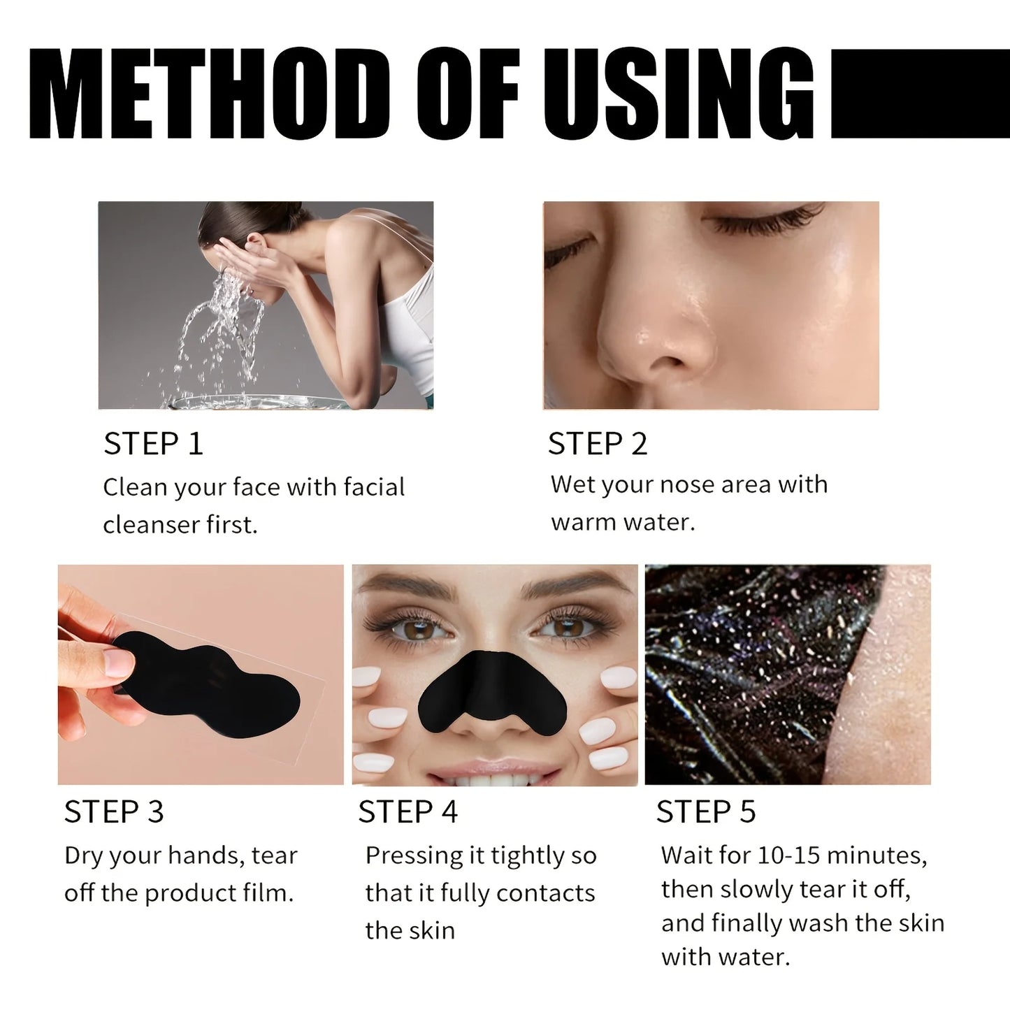 Deep Cleansing pore strips for blackhead removal