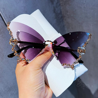 Y2K Diamond Butterfly Sunglasses