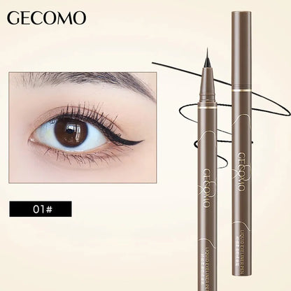 GECOMO Liquid Eyeliner Ultra Slim Waterproof Quick Drying and Long Lasting